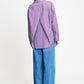 POM Amsterdam Blouses BLOUSE - Beau Striped Purple White