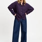 POM Amsterdam Blouses BLOUSE - Beau Twill Striped Blue