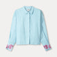 POM Amsterdam Blouses BLOUSE - Blue Sequins Urban Flora