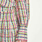 POM Amsterdam Blouses BLOUSE - Brushwork Check Linen