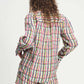POM Amsterdam Blouses BLOUSE - Brushwork Check Linen
