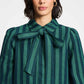POM Amsterdam Blouses BLOUSE - Denim Striped