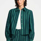 POM Amsterdam Blouses BLOUSE - Denim Striped