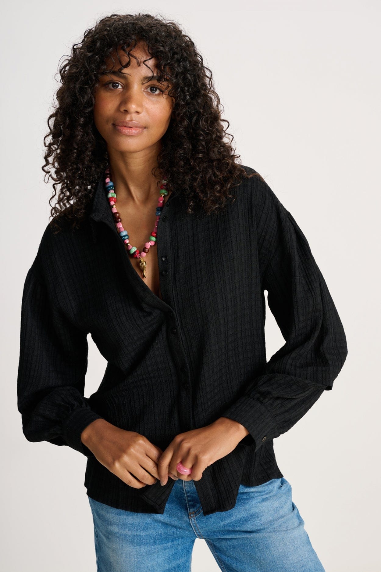 Beautiful black blouses on sale