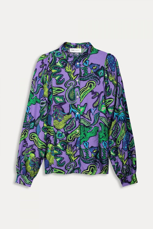 POM Amsterdam Blouses BLOUSE - Full Glow Lilac