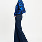 POM Amsterdam Blouses BLOUSE - Mila Animal Eternal Blue