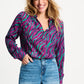 POM Amsterdam Blouses BLOUSE - Mila Animal Purple