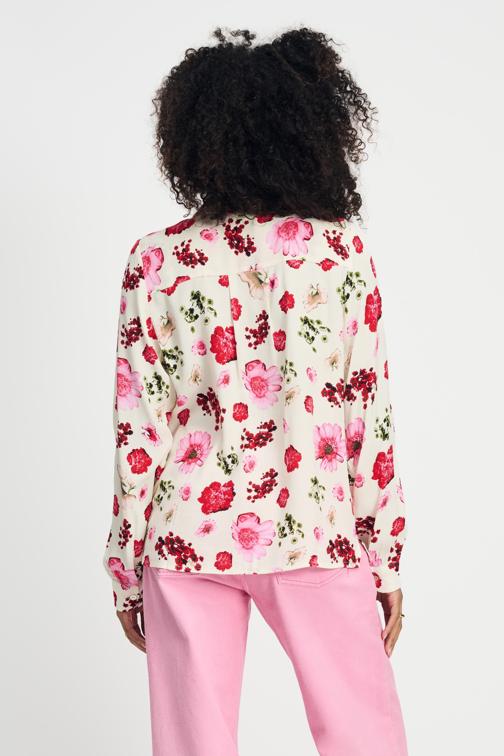 POM Amsterdam Blouses BLOUSE - Mila Bouquet Cream