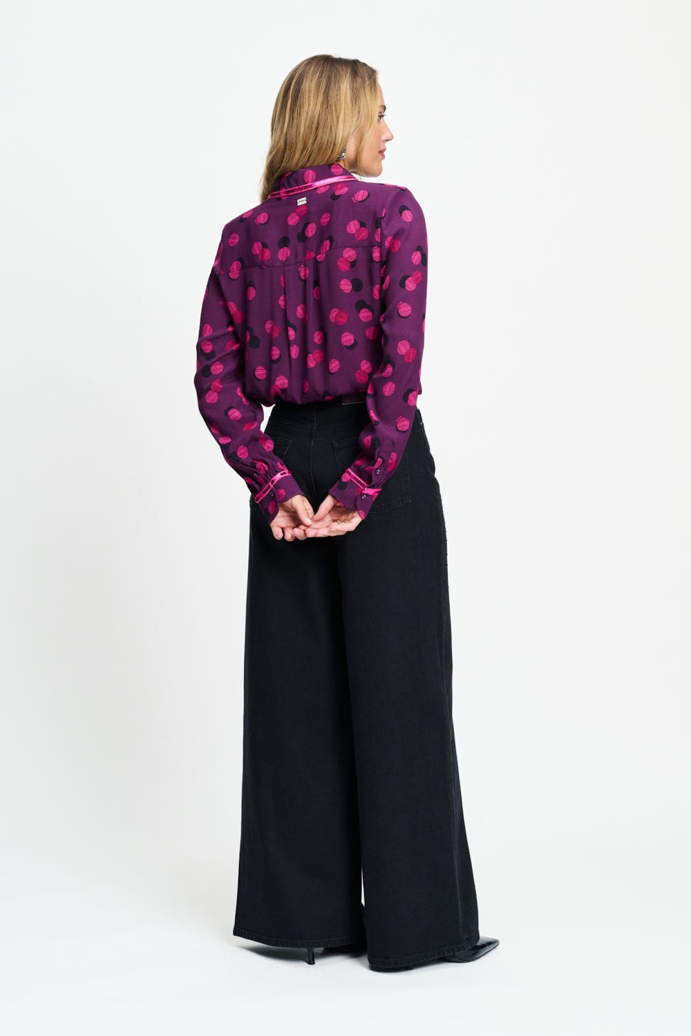 POM Amsterdam Blouses BLOUSE - Mila Disco Dots