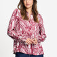 POM Amsterdam Blouses BLOUSE - Mila Ribbon Red