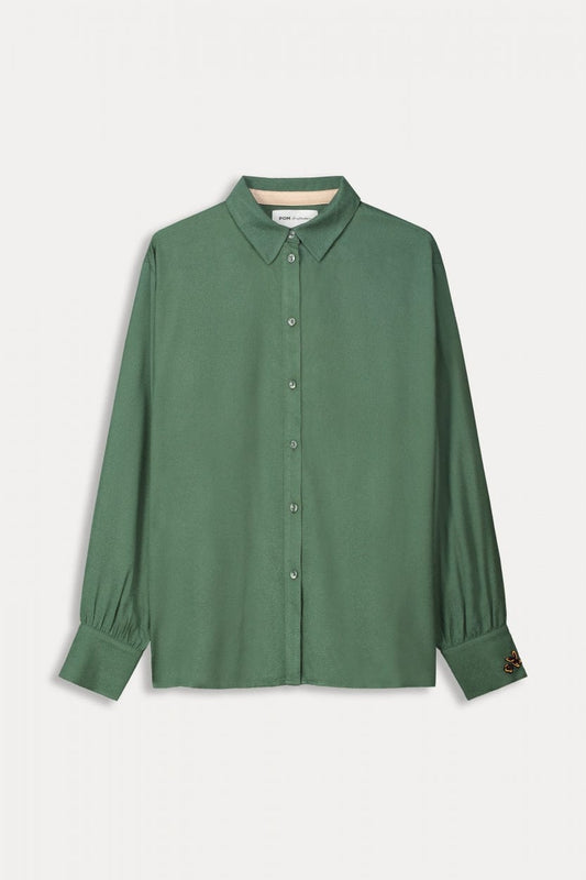 POM Amsterdam Blouses BLOUSE - Milly Mythical Green