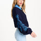 POM Amsterdam Blouses BLOUSE - Night Blue Flora