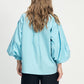 POM Amsterdam Blouses BLOUSE - Poplin Sky Blue