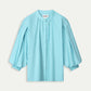 POM Amsterdam Blouses BLOUSE - Poplin Sky Blue