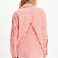 POM Amsterdam Blouses BLOUSE - Poplin Striped Orange