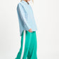POM Amsterdam Blouses BLOUSE - Poplin Striped Smashing Blue