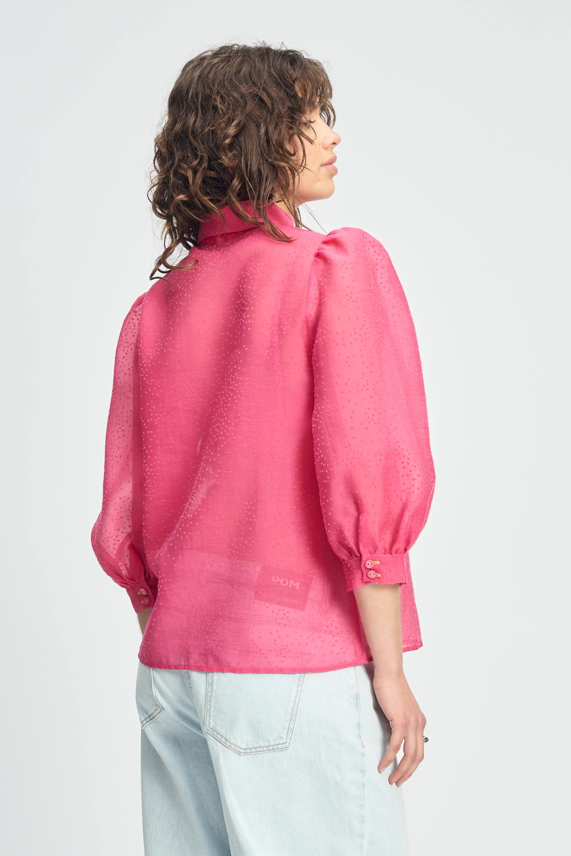 POM Amsterdam Blouses BLOUSE - Raspberry Dots