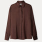 POM Amsterdam Blouses BLOUSE - Robin Chocolate Brown