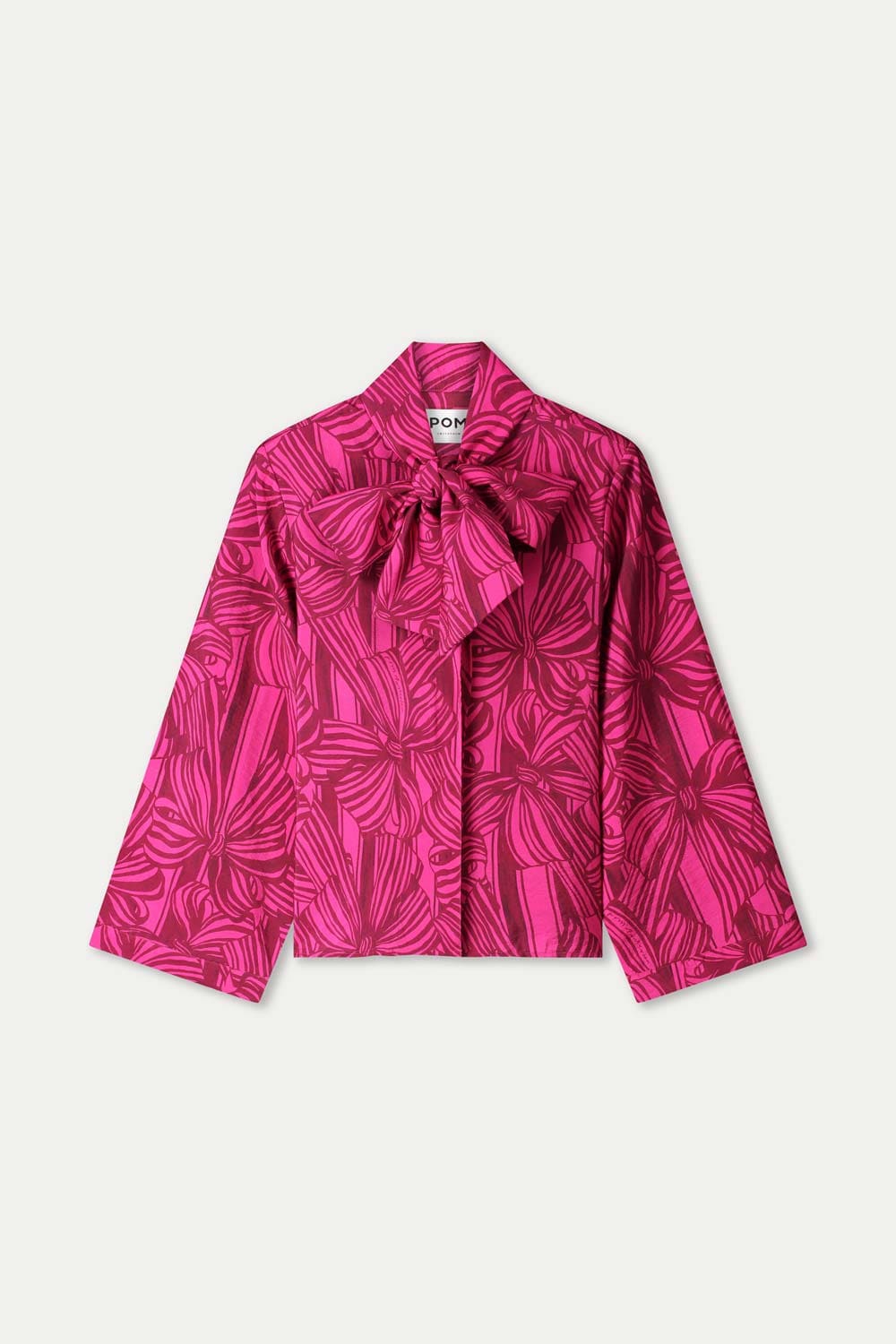 POM Amsterdam Blouses BLOUSE - Sara Ribbon Pink