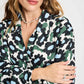 POM Amsterdam Blouses BLOUSE - Violet Wild Flowers Ecru