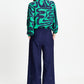 POM Amsterdam Blouses BLOUSE - Waves Green