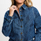 POM Amsterdam Blouses BLOUSE - Yara Bows Mid Blue