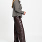 POM Amsterdam Blouses Burgundy blouse met klassieke kraag+Q41  | Ivy Burgundy Red | POM Amsterdam