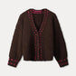 POM Amsterdam Cardigans CARDIGAN - Elise Chocolate Brown