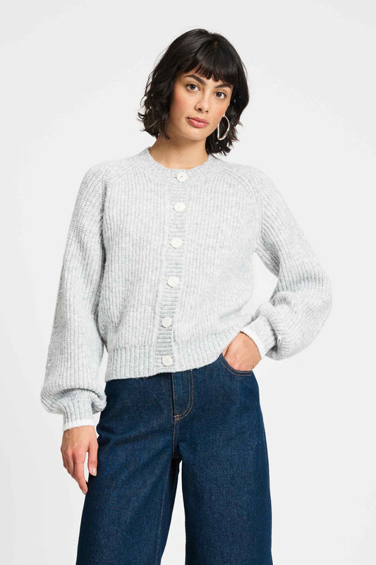 POM Amsterdam Cardigans Grey / 34 CARDIGAN - Grigio