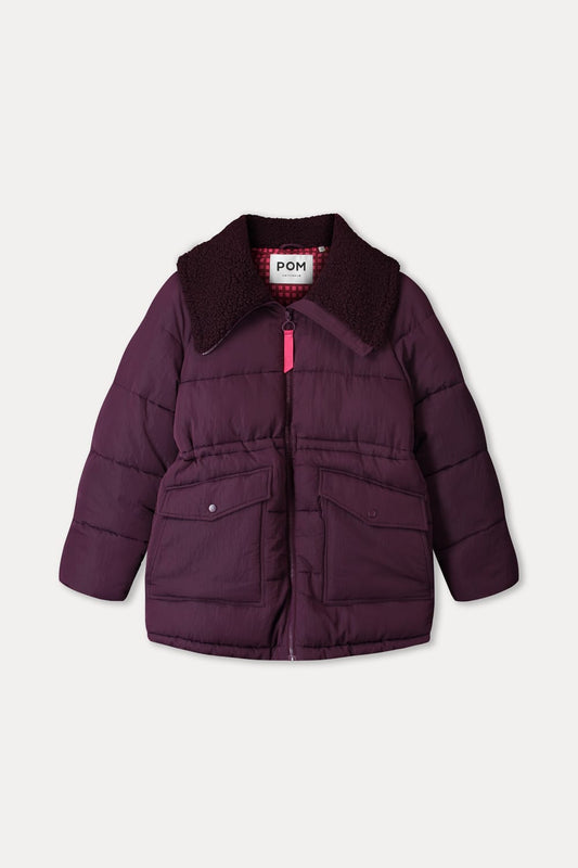 POM Amsterdam Coats COAT - Camille Dark Plum