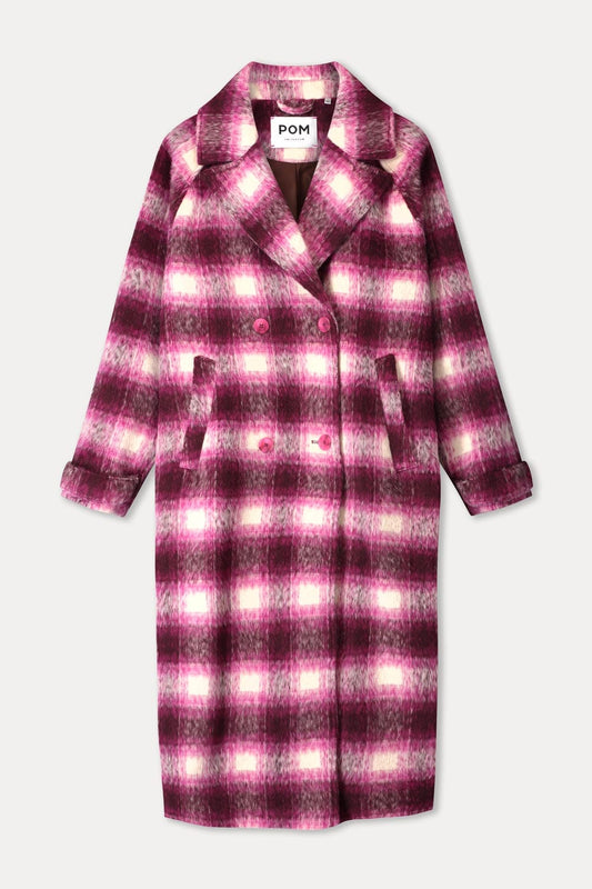 POM Amsterdam Coats COAT - Chris Pink Check
