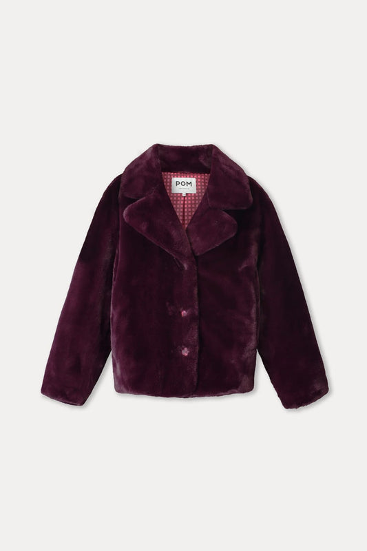 POM Amsterdam Coats COAT - Cleo Dark Plum