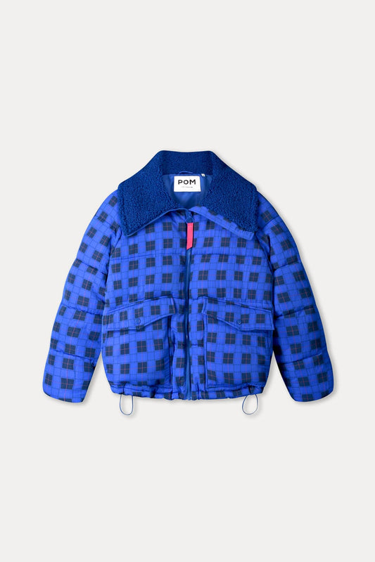 POM Amsterdam Coats COAT - Coco Blue Check