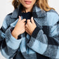 POM Amsterdam Coats JACKET - Check Dawn Blue