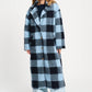 POM Amsterdam Coats JACKET - Check Dawn Blue