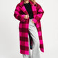 POM Amsterdam Coats JACKET - Check Plum Pink