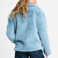 POM Amsterdam Coats JACKET - Fur Misty Blue