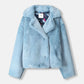 POM Amsterdam Coats JACKET - Fur Misty Blue