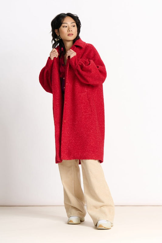 POM Amsterdam Coats Red / 34 COAT - Scarlet Red