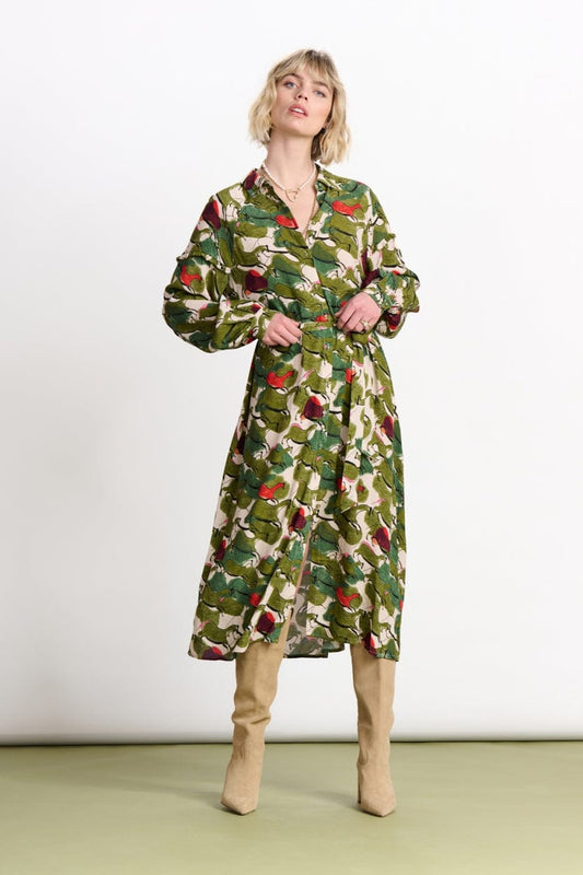 POM Amsterdam Dresses Beige / 34 DRESS - Murals Sand