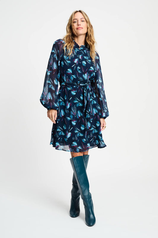 POM Amsterdam Dresses Blue / 34 DRESS - Dashing Nights