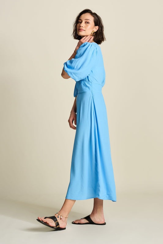 POM Amsterdam Dresses Blue / 34 DRESS - Mediterranean Blue