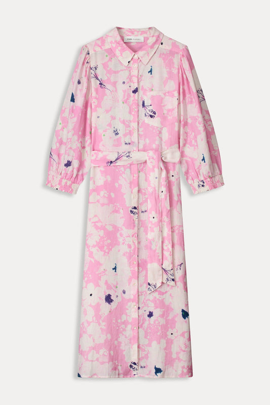 POM Amsterdam Dresses DRESS - Beau Lilies Pink