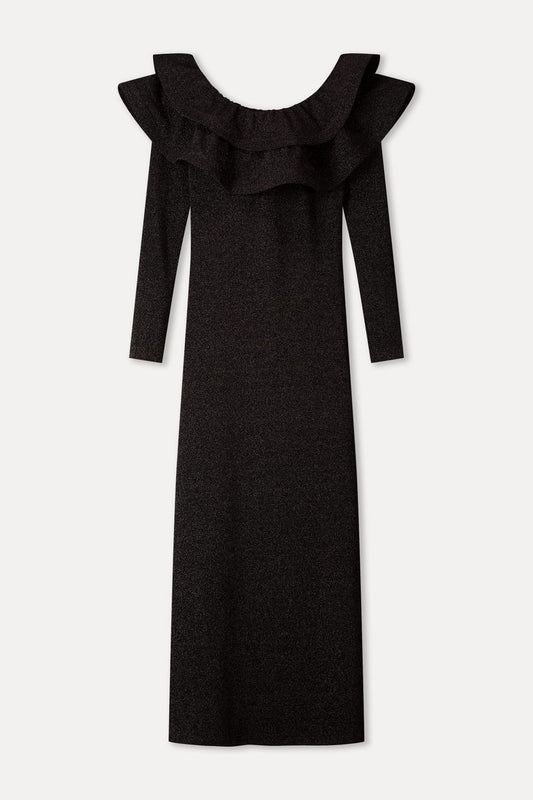 POM Amsterdam Dresses DRESS - Bibi Shimmer Black