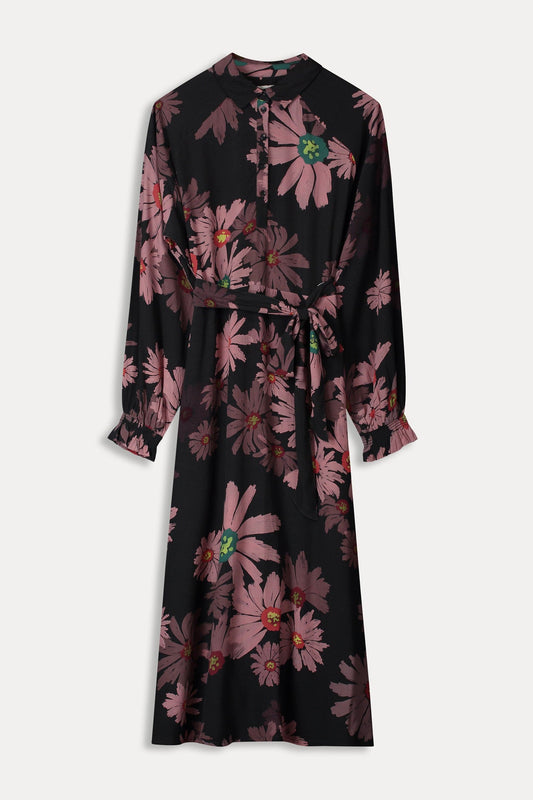 POM Amsterdam Dresses DRESS - Big Blooming Pink