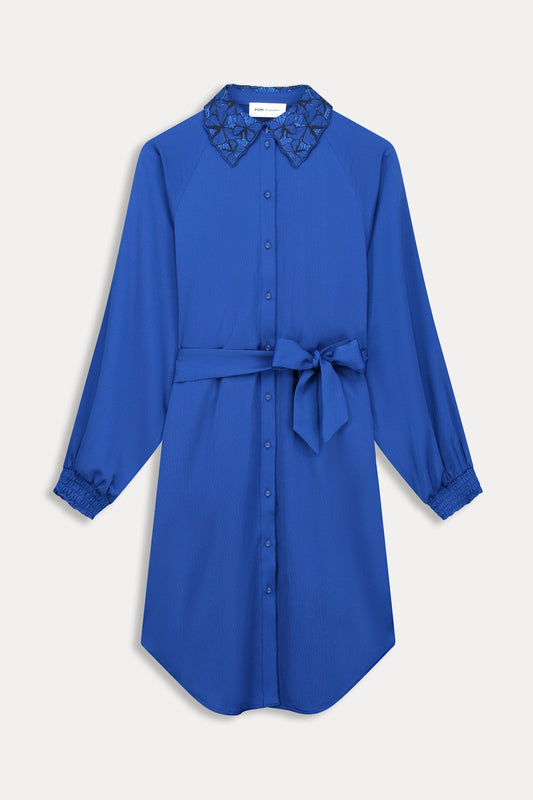 POM Amsterdam Dresses DRESS - Butterfly Bright Blue