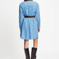 POM Amsterdam Dresses DRESS - Indy Check Sapphire Blue