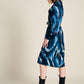 POM Amsterdam Dresses DRESS - Jada Feathers Blue
