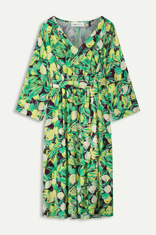 POM Amsterdam Dresses DRESS - Lemon Tree Crinkle