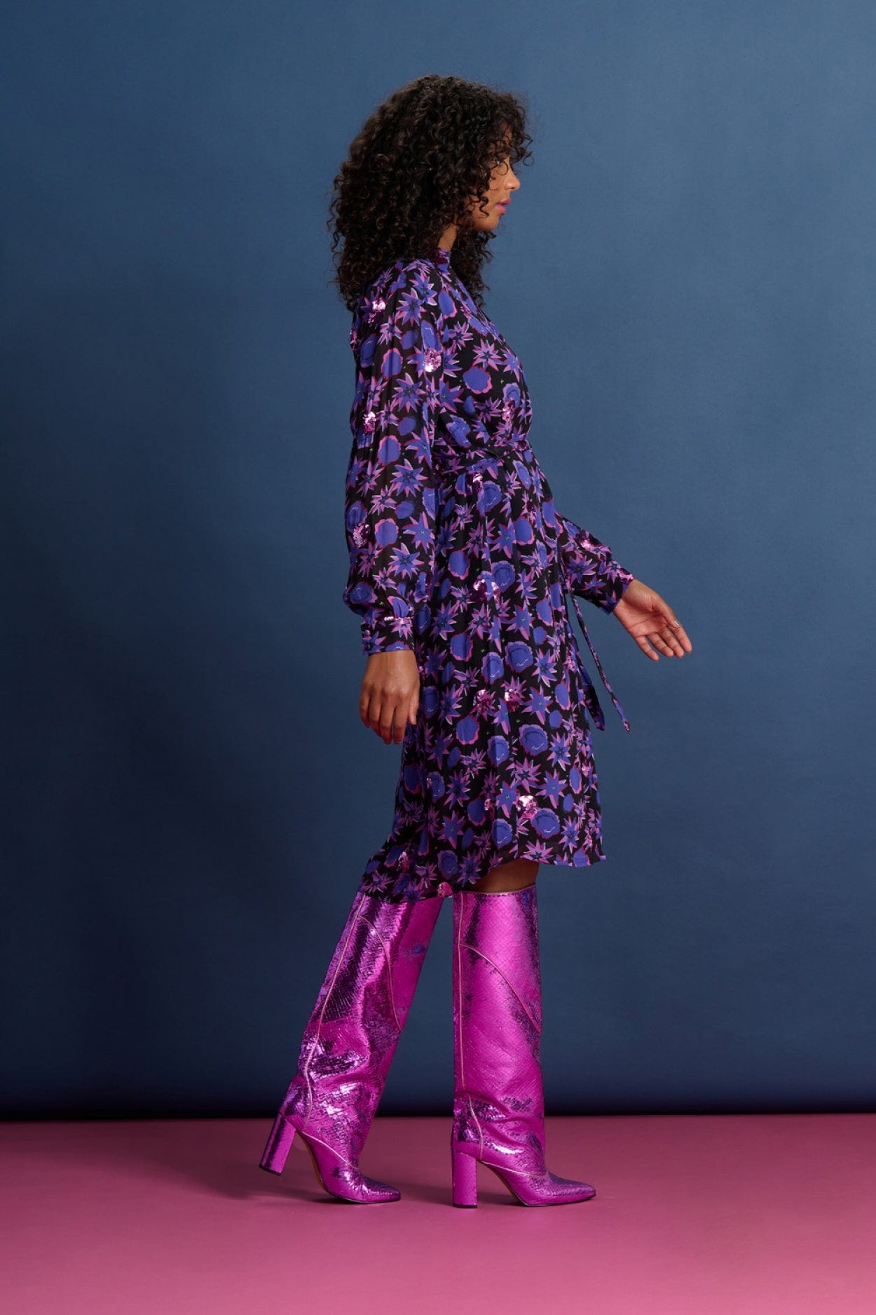 Night fall midi sales dress